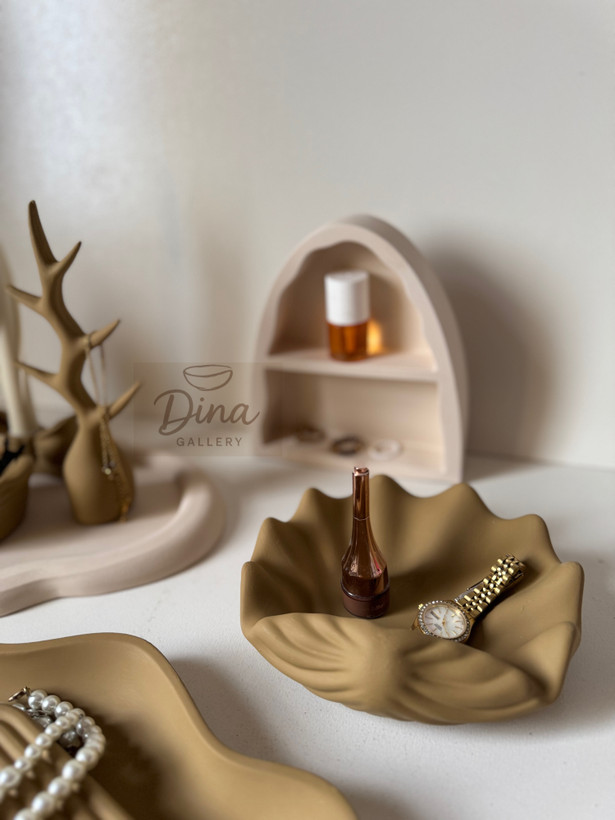 ست کاربردی نظم دهنده میز آرایش بتنی پینترستی