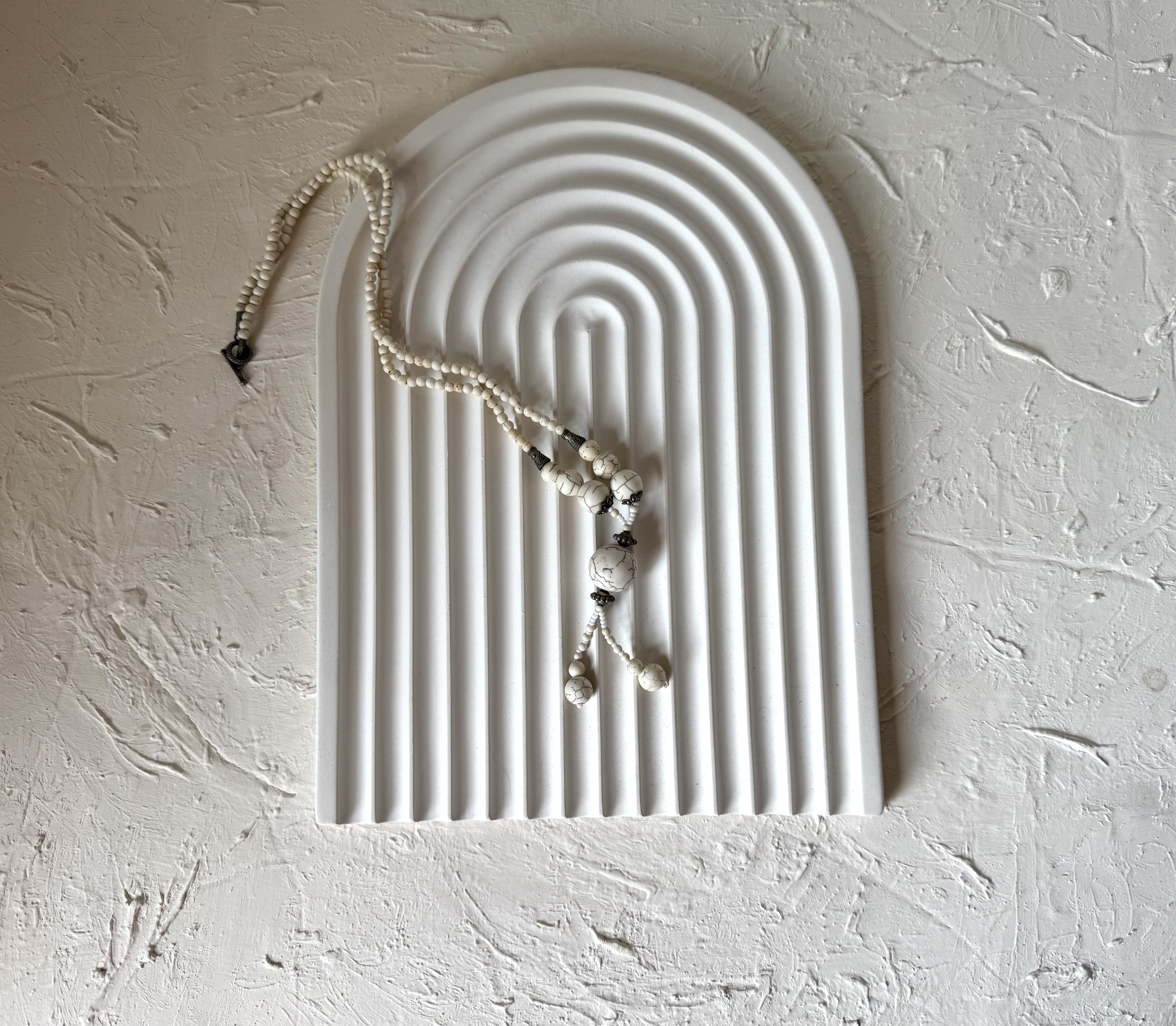 سینی پینترستی رنگین کمانی بتنی سایز یک